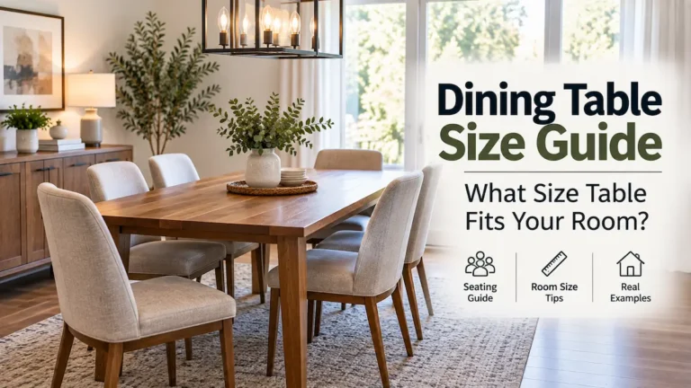 Dining Table Size Guide: What Size Table Fits Your Room