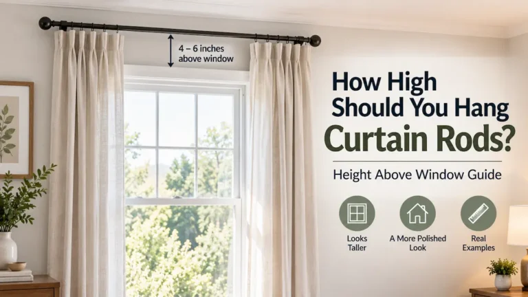 How High Should You Hang Curtain Rods