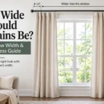 How Wide Should Curtains Be