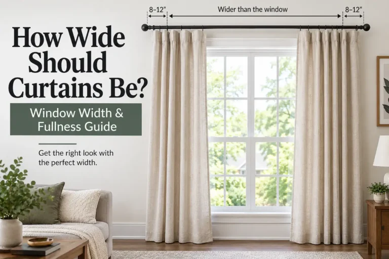 How Wide Should Curtains Be