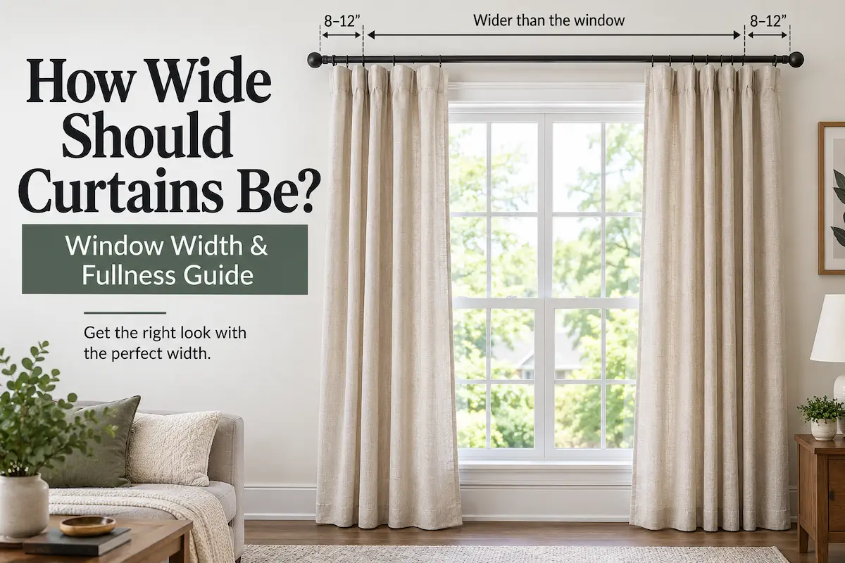 How Wide Should Curtains Be