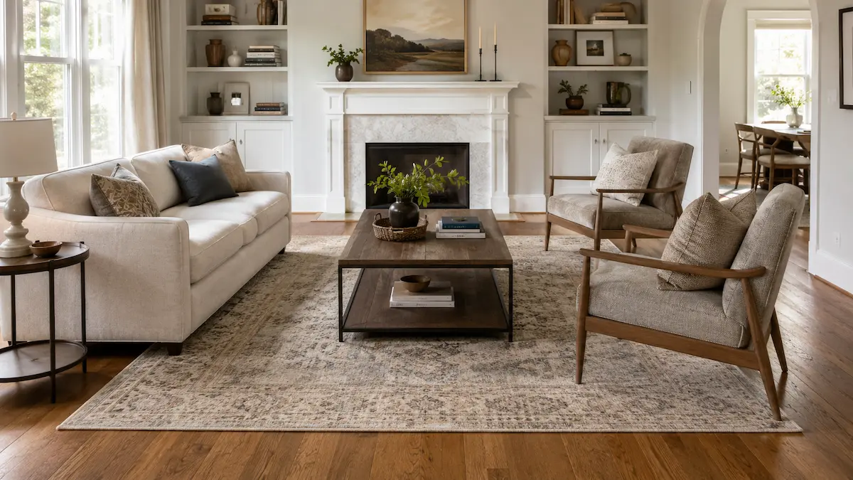 Living Room Rug Size Guide