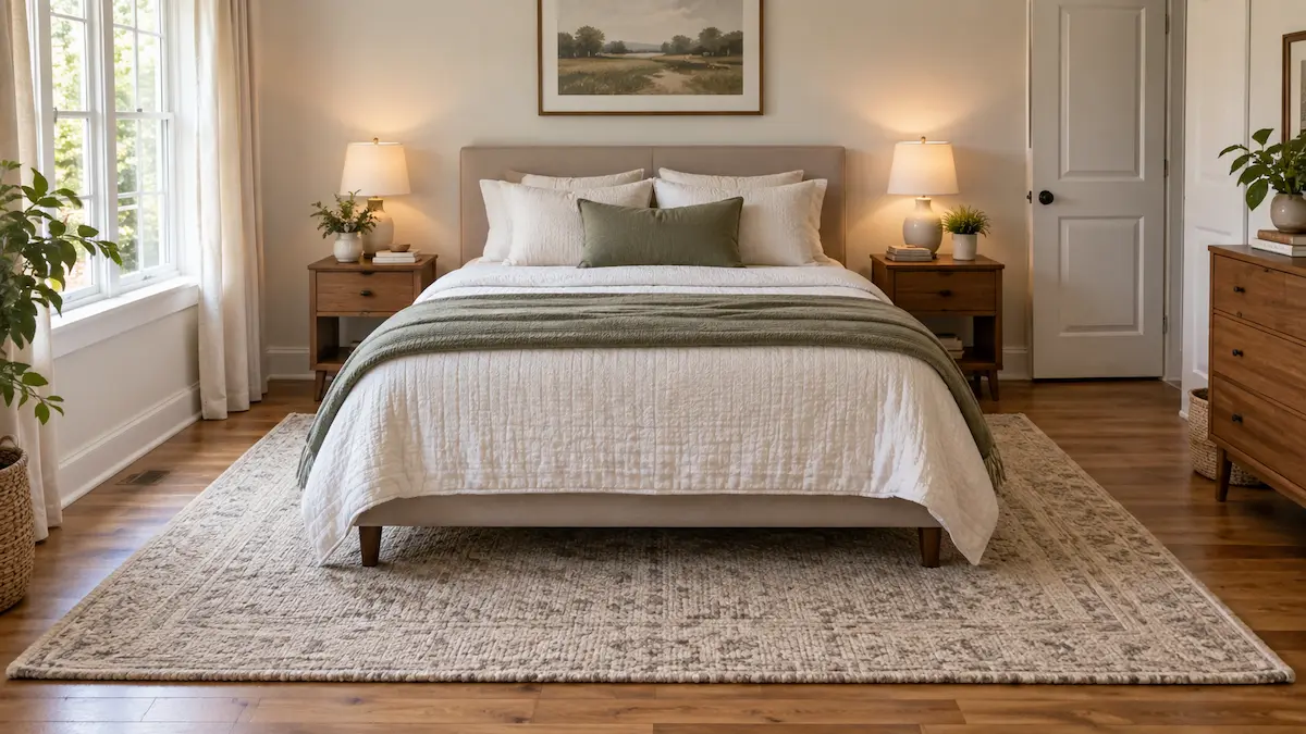 What Size Rug Goes Under a Full Bed