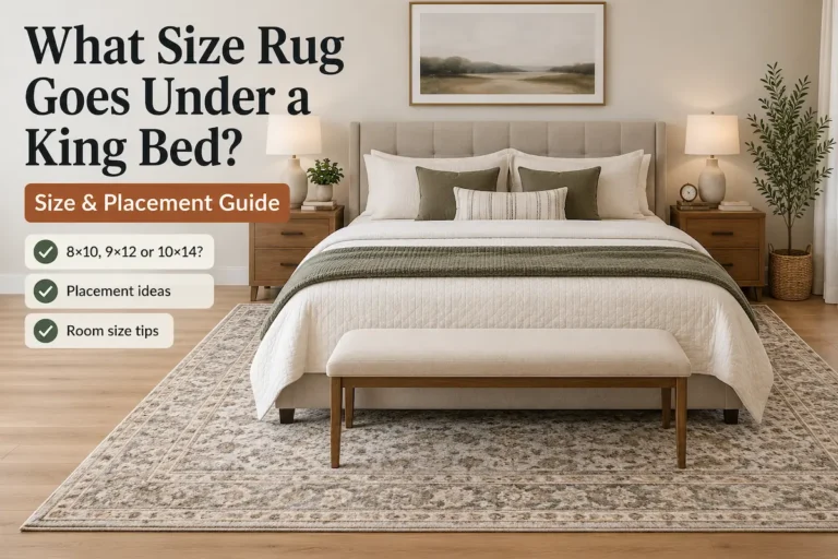 What Size Rug Goes Under a King Bed