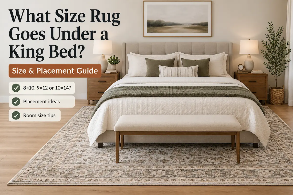 What Size Rug Goes Under a King Bed