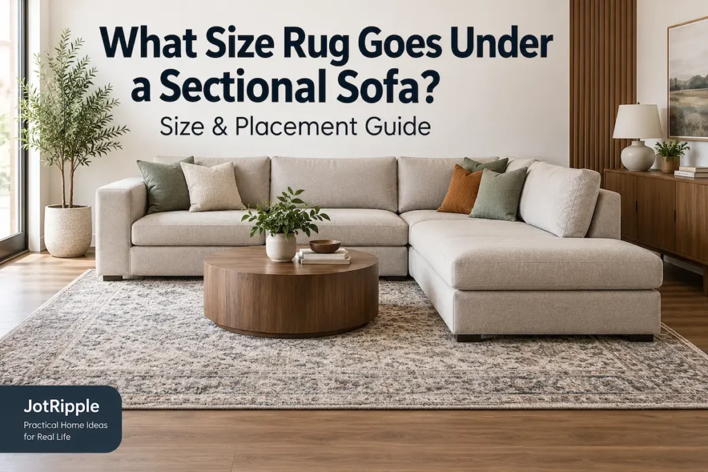 What Size Rug Goes Under a Sectional Sofa