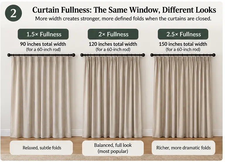 How Wide Should Curtains Be