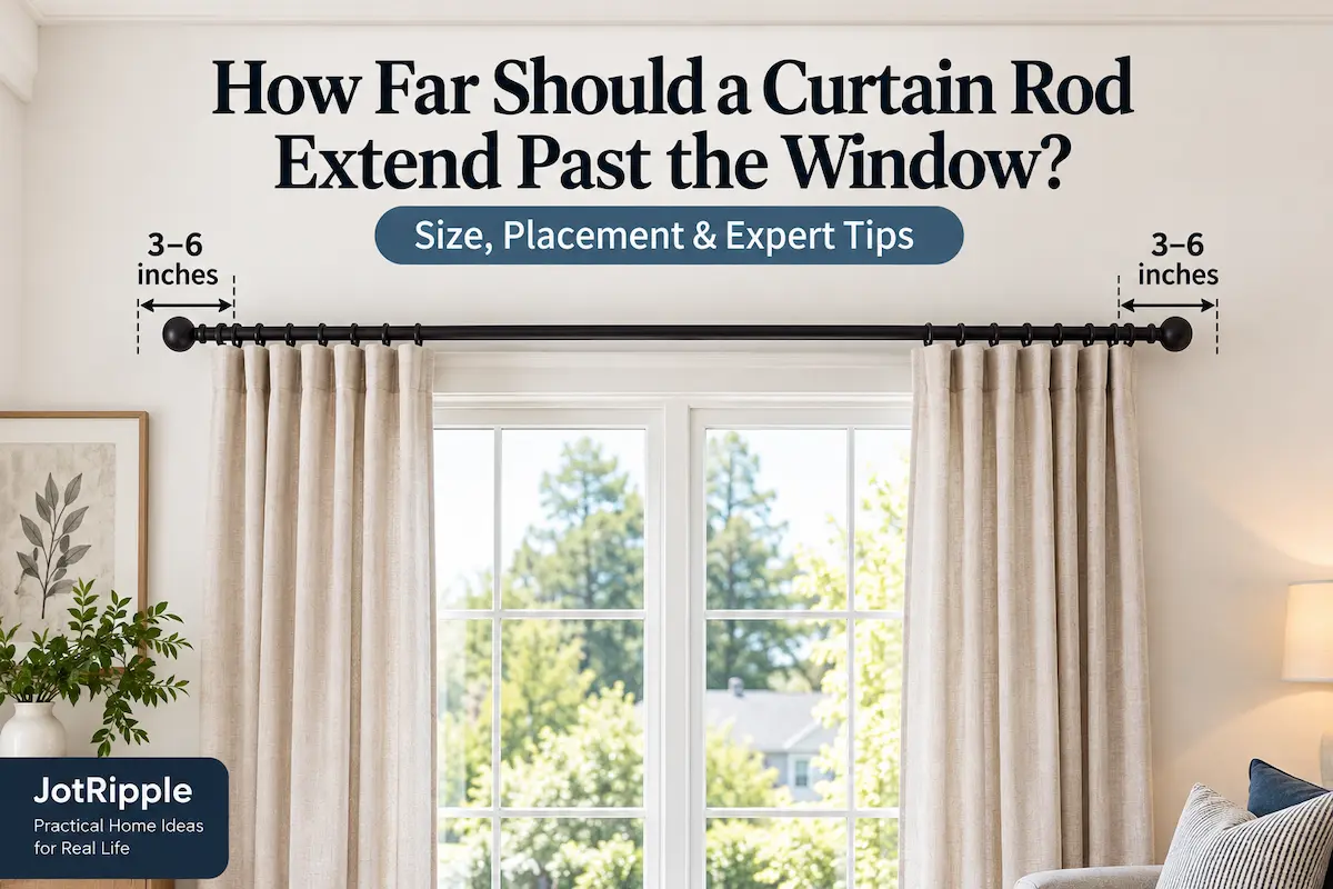 How Far Should a Curtain Rod Extend Past the Window?